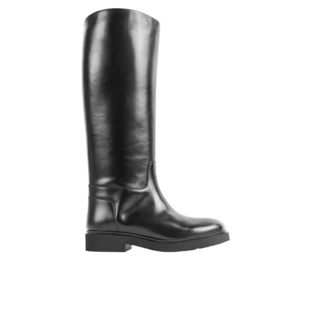 LEGRES Women's Leather Tall Boots Women 01 BLACK